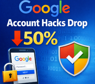 Google Account Hacks Drop 50%