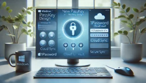 Windows 11 Introduces New Passkey Design with Cloud Sync and 1Password Integration