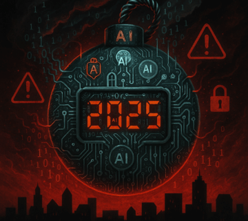 AI data security crisis infographic showing 99% of organizations with exposed sensitive data and cybersecurity threats in 2025