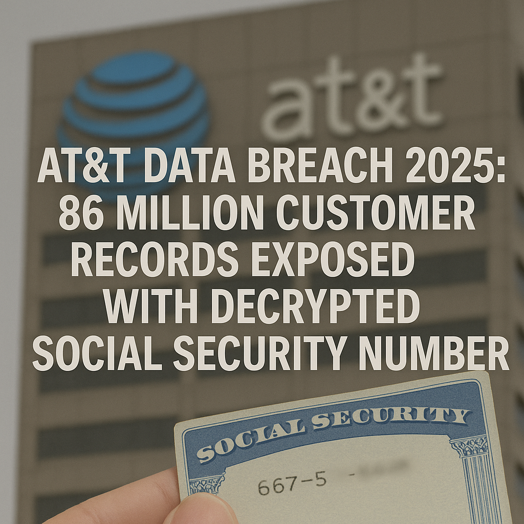 AT&T Data Breach 2025: 86M Customer SSNs Decrypted Leaked