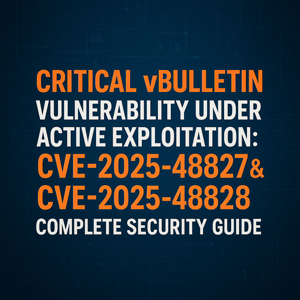 Critical vBulletin Vulnerability CVE-2025-48827 & CVE-2025-48828