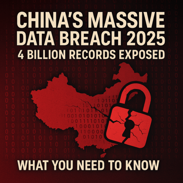 China data breach 2025 infographic showing 4 billion records exposed