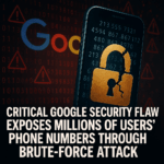 Technijian Google vulnerability diagram showing phone number extraction process