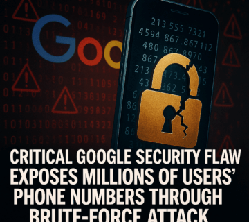 Google vulnerability diagram showing phone number extraction process
