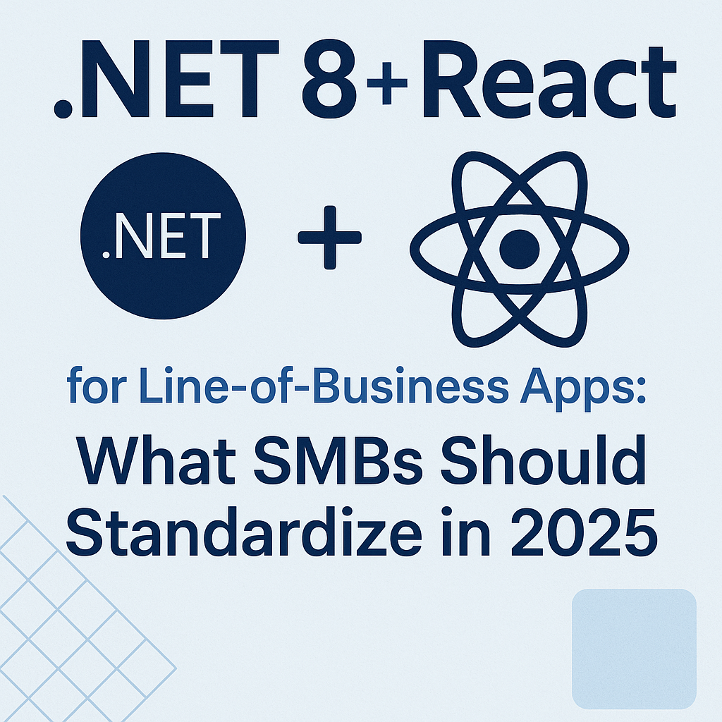 .NET 8 and React for SMB Business Applications