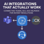 AI Integrations That Actually Work: Connecting Teams, 3CX, and Helpdesk for Instant Resolutions Make this sqaure image