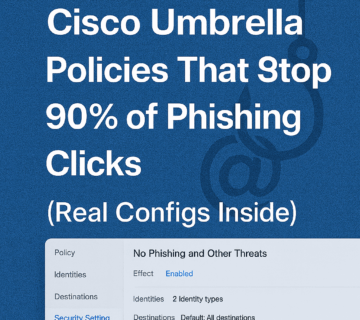 Cisco Umbrella Policies That Stop 90% of Phishing Clicks (Real Configs Inside)