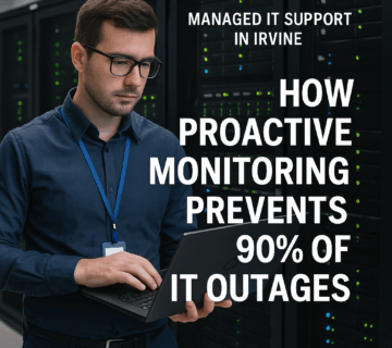 Managed IT Support in Irvine How Proactive Monitoring Prevents 90% of IT Outages