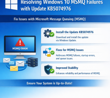 Resolving Windows 10 MSMQ