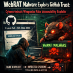 WebRAT malware GitHub exploit targeting fake vulnerability repositories