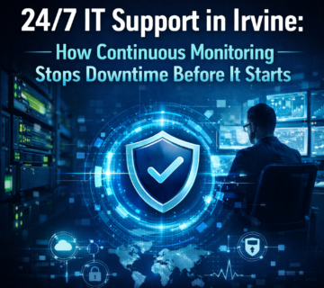 24/7 IT Support in Irvine: How Continuous Monitoring Stops Downtime Before It Starts