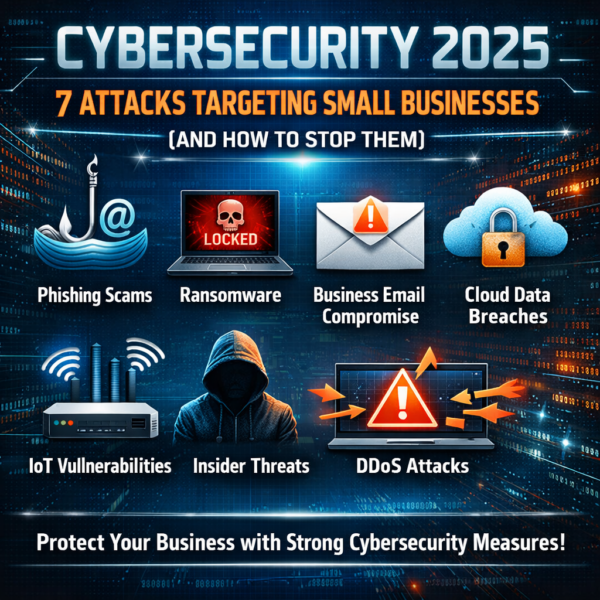 Cybersecurity 2025: 7 Attacks Targeting Small Businesses (and How to Stop Them) Cybersecurity 2025: 7 Attacks Targeting Small Businesses (and How to Stop Them)
