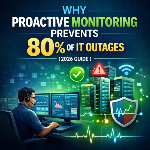 Proactive Network Monitoring Prevents 80% of IT Outages Proactive Network Monitoring Prevents 80% of IT Outages