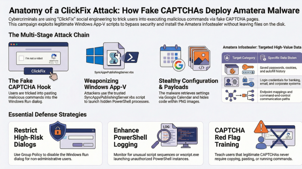 Clickfix Infographic New ClickFix Malware Campaign Exploits Windows App-V Scripts to Deploy ...