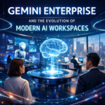 Gemini enterprise and futuristic workspaces