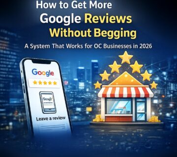 Google Reviews Without Begging – A System for OC Businesses