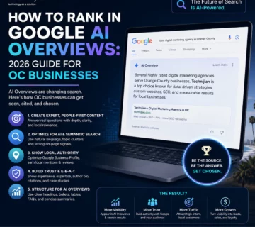 How to Rank in Google AI Overviews: 2026 Guide for OC Businesses