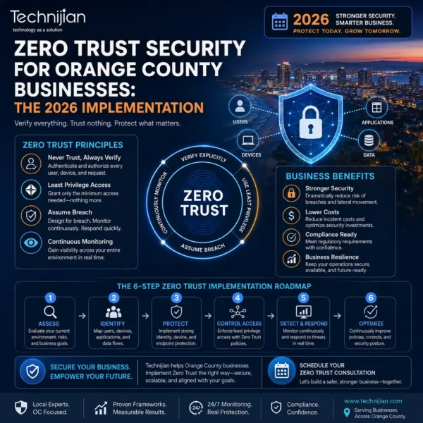 Zero Trust Security for Orange County Businesses: The 2026 Implementation