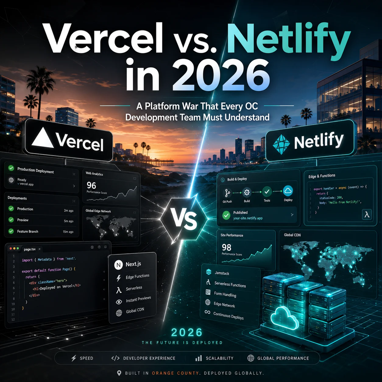 Vercel vs Netlify in 2026: Best Platform for OC Development Teams
