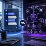 AI chatbot and AI agent workflow comparison