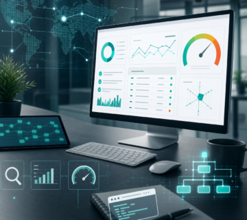 Technical SEO audit dashboard and website performance analysis
